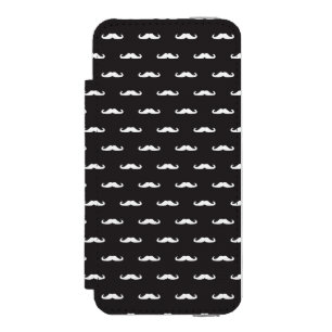 Mustache hipster pattern wallet case for iPhone SE/5/5s