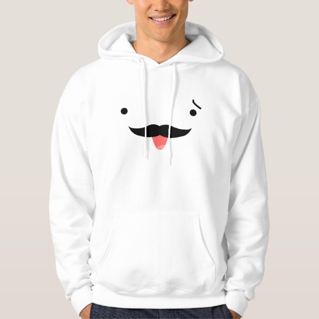 Mustache Hoodie (Front)