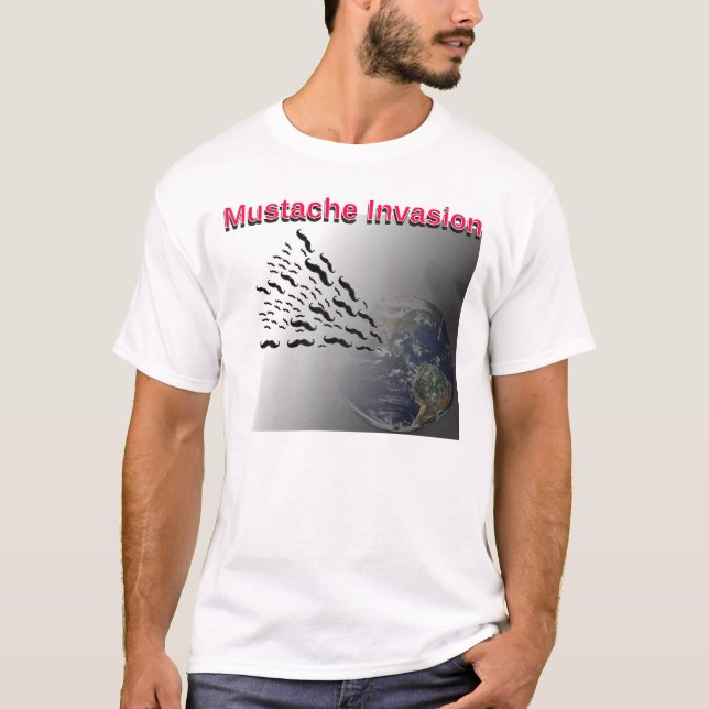 Mustache Invasion T-Shirt (Front)
