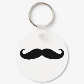 Mustache is funny keychain