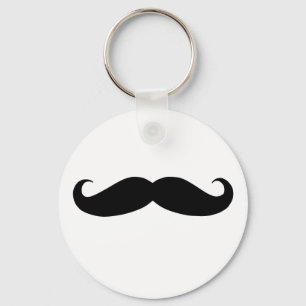 Mustache is funny keychain