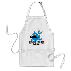 mustache is not a crime adult apron