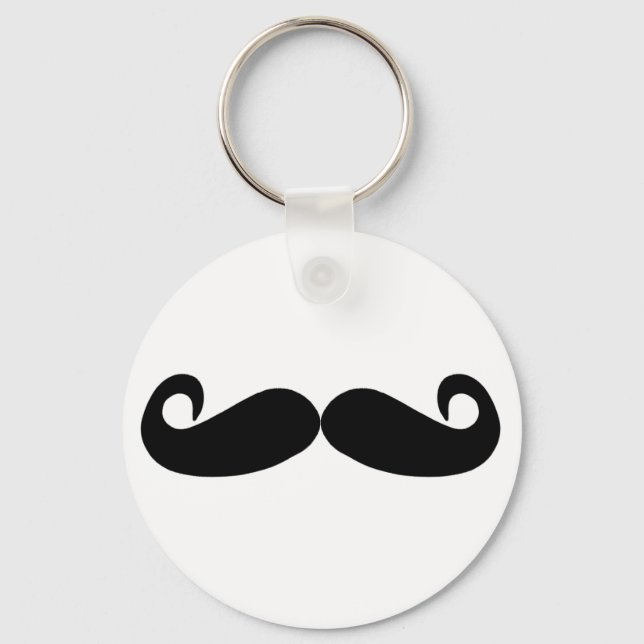 Mustache Keychain (Front)