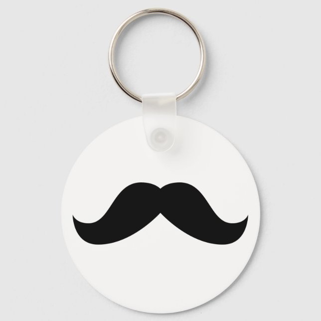Mustache Keychain (Front)