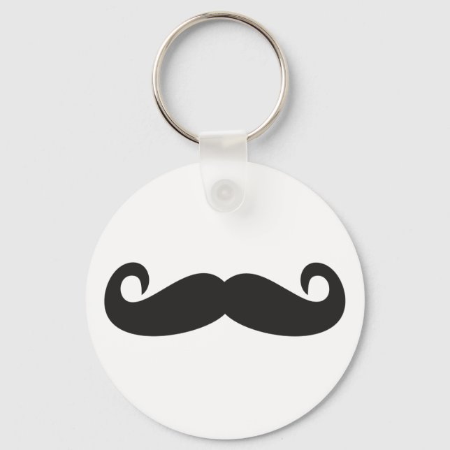 Mustache Keychain (Front)