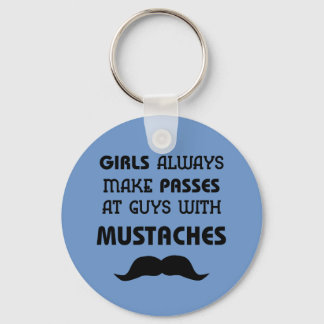 Mustache Keychain