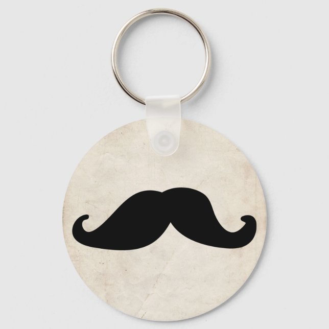 Mustache Keychain (Front)