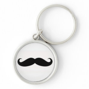mustache keychain