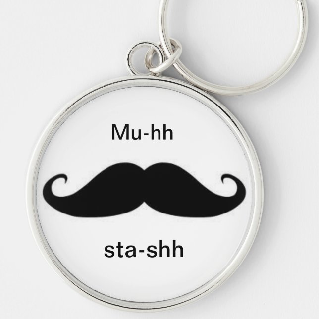 Mustache keychain (Front)