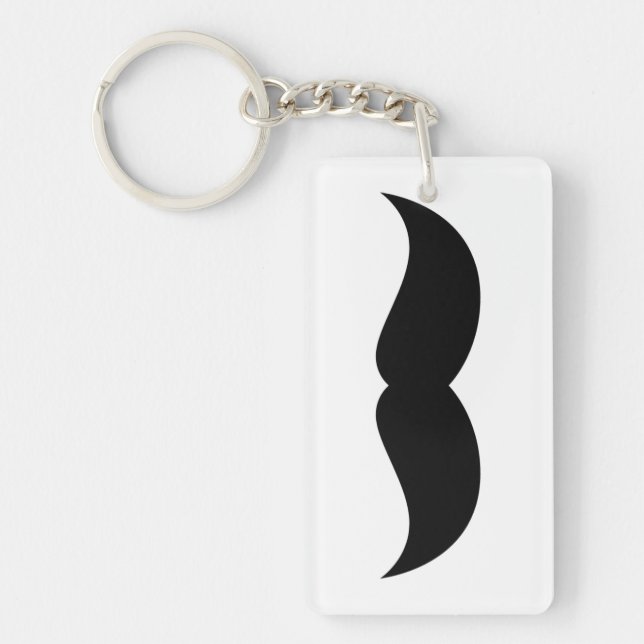 Mustache Keychain (Front)