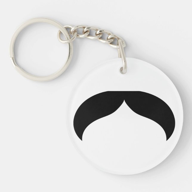 Mustache Keychain (Front)