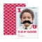 Mustache Kids Classroom Valentine Photo Card