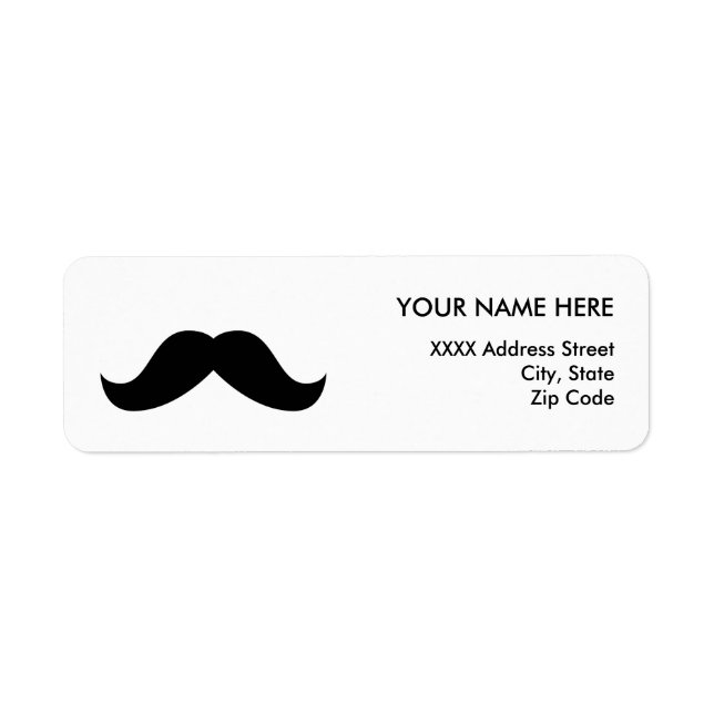 Mustache Label (Front)