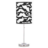 Mustache Lamp Black and White (Back)