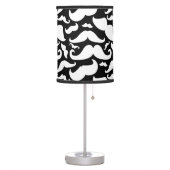 Mustache Lamp Black and White (Left)