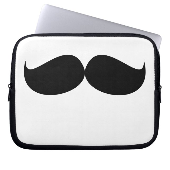 Mustache Laptop Sleeve (Front)