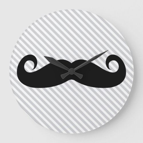 Mustache Large Clock