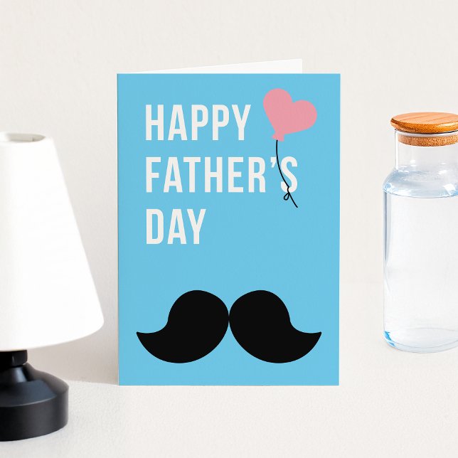 Mustache Love for Dad: Father's Day Folded  Card (Creator Uploaded)