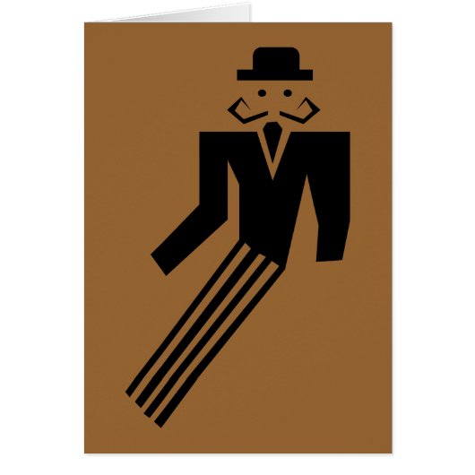 Mustache Man - Art Deco Cards (Front)