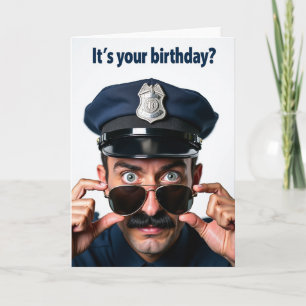 Mustache Man Birthday Card