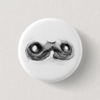 Mustache Man Pinback Button