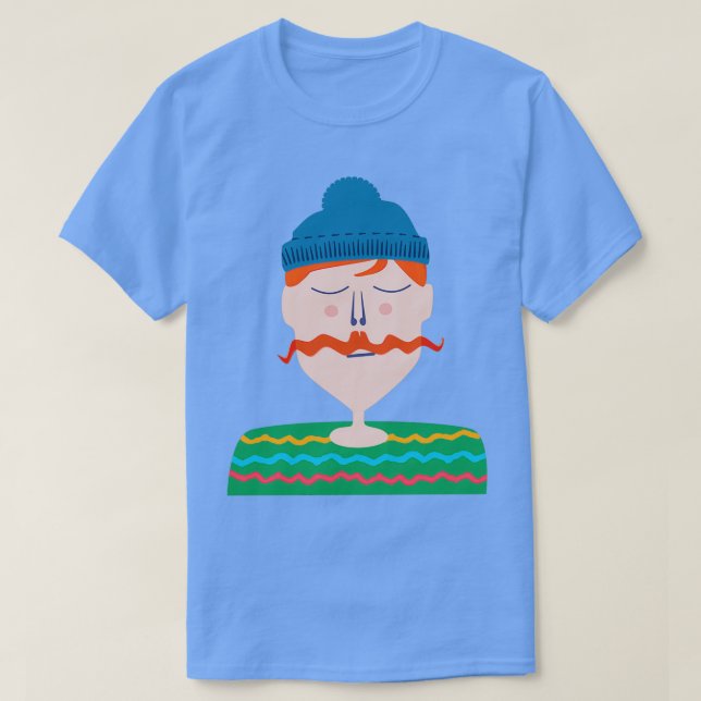 Mustache Man T-Shirt (Design Front)