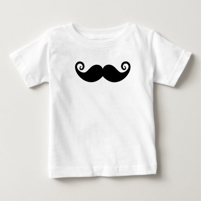 Mustache Mania Baby T-Shirt (Front)