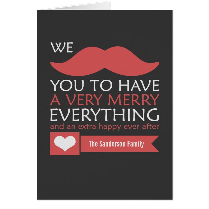 Mustache Merry Everything Cards