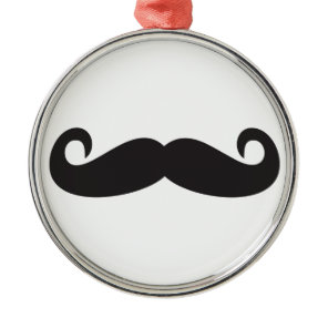 Mustache Metal Ornament