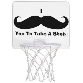 Mustache Mini Basketball Hoop
