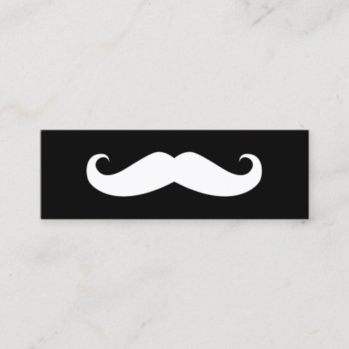 Mustache Mini Business Card