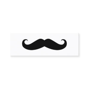 Mustache Mini Business Card