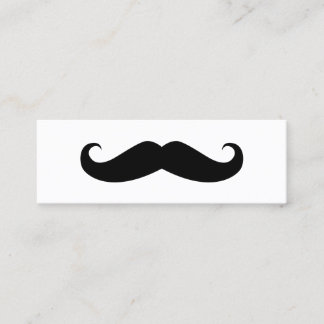 Mustache Mini Business Card