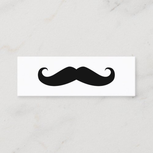 Mustache Mini Business Card