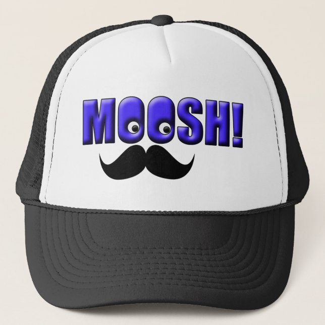 Mustache Moosh! Trucker Hat (Front)