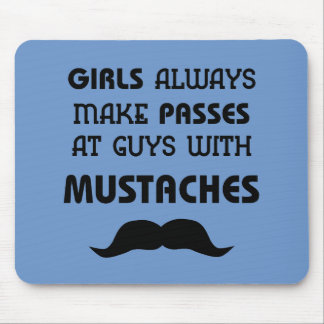 Mustache Mouse Pad