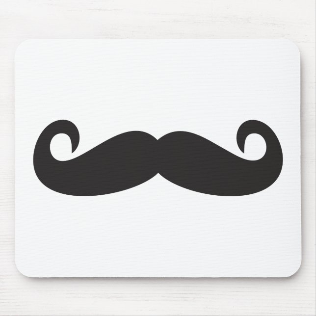 Mustache Mouse Pad (Front)