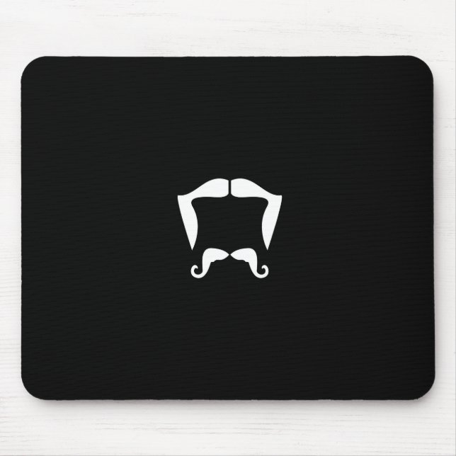 Mustache Mousepad (Front)