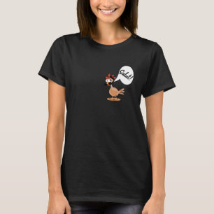 Mustache Moustache Funny Chicken T-Shirt
