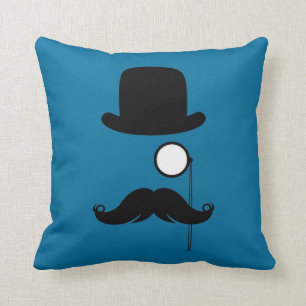 Mustache Moustache Stache Man Throw Pillow