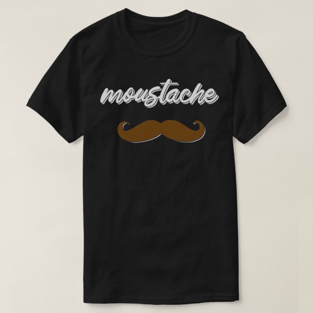 mustache Movember T-Shirt (Design Front)