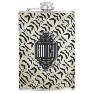 Mustache Mr. Hipster Vintage Retro Hip Flask