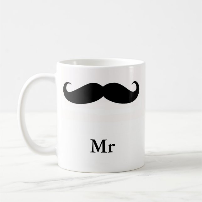 Mustache Mr Mug (Left)