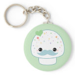Mustache Mushroom Keychain Mustache Mushroom Keychain