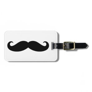 Mustache Mustache, Mustache design Luggage Tag