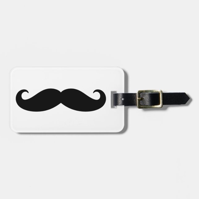 Mustache Mustache, Mustache design Luggage Tag (Front Horizontal)