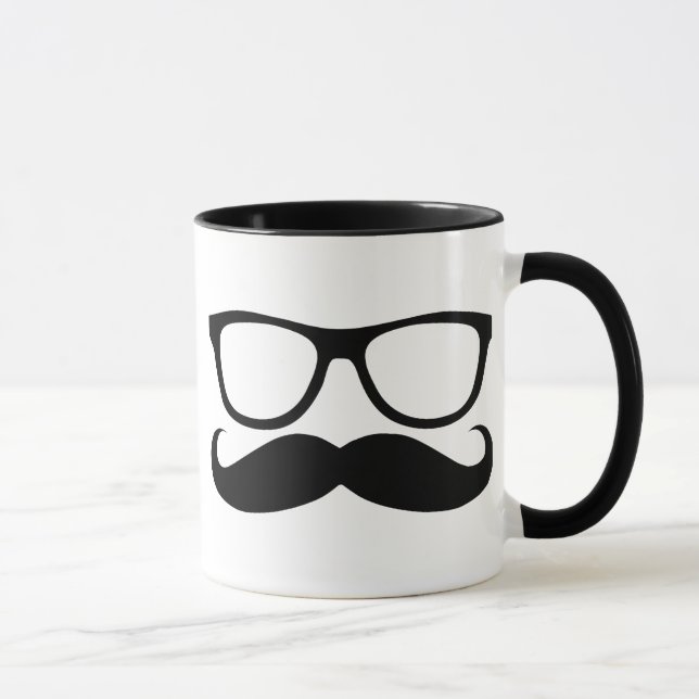 Mustache Nerd Mug (Right)