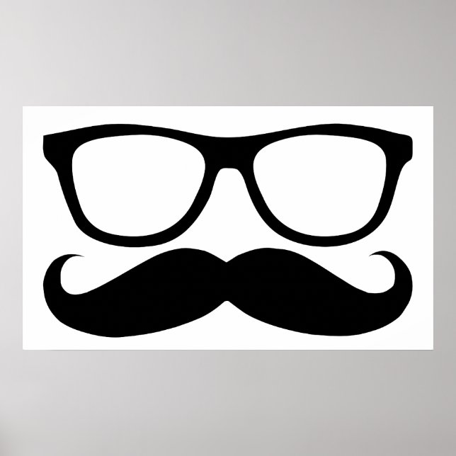 Mustache Nerd Poster (Front)