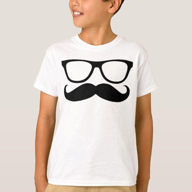 Mustache Nerd T-Shirt (Front)
