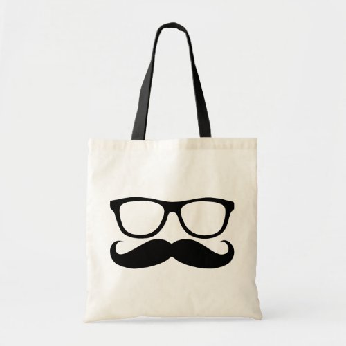 Mustache Nerd Tote Bag